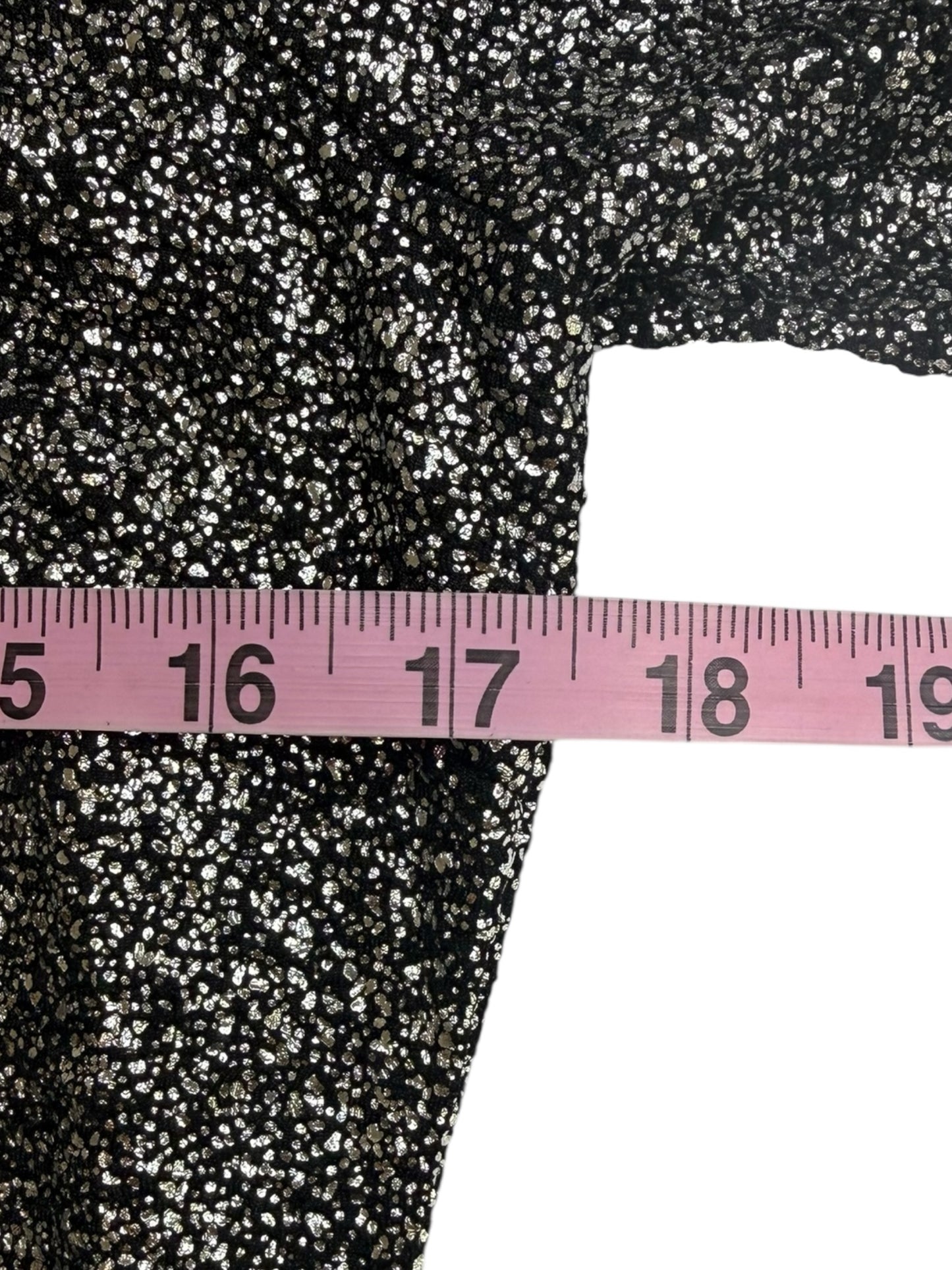 MICHAEL Michael Kors Black Foil Cold Shoulder Dress Size S