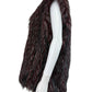 Via Spiga Burgundy Faux Fur Vest Size XL