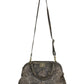 Tory Burch Brown Suede Snake Print Satchel Handbag