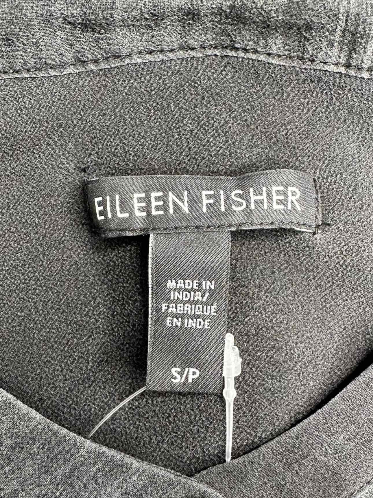 EILEEN FISHER 100% Silk Button-Down Size S