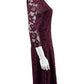 Josie Natori Purple Floral Lace Cocktail Dress Size 8