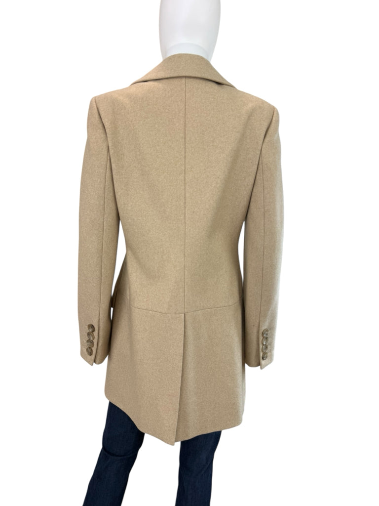 BANANA REPUBLIC Beige Italian Melton Wool Blend Peacoat Size M