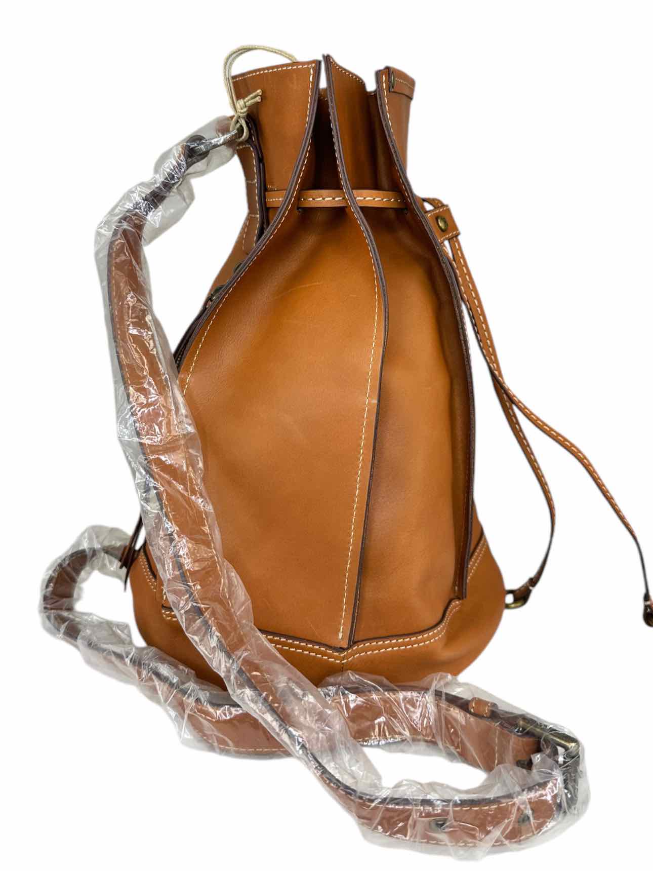 HOBO NWT Saddle Brown COAST Leather Sling Backpack