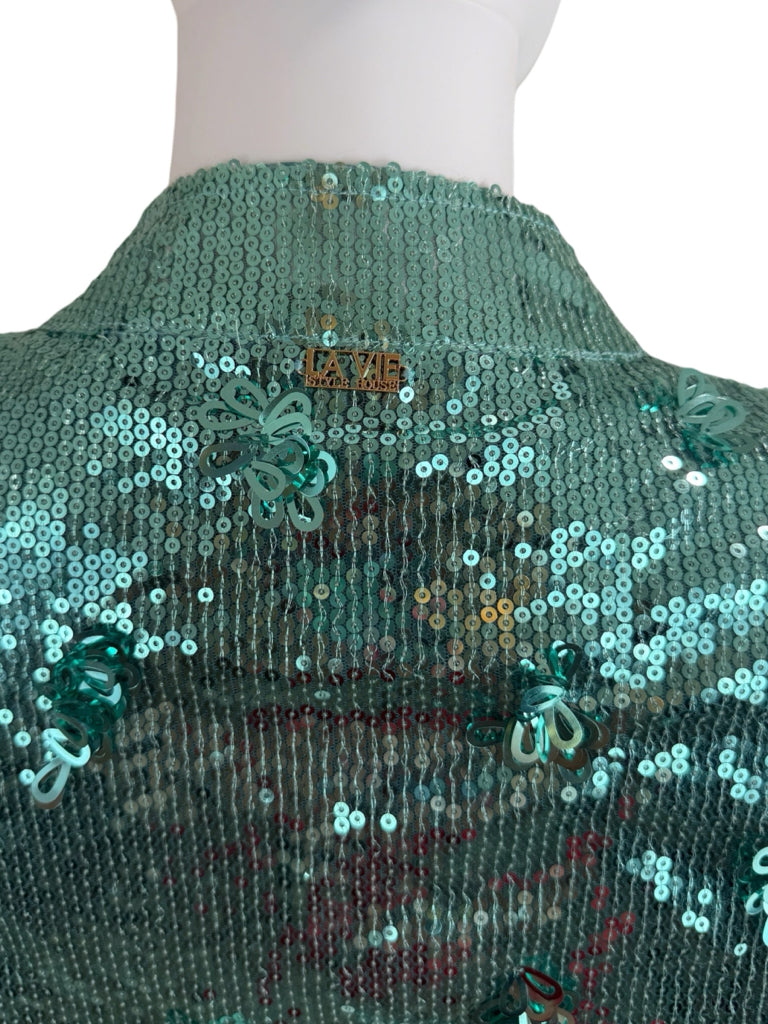 LA VIE STYLE HOUSE NWT Mint Sequin Mini Cocktail Dress Size O/S