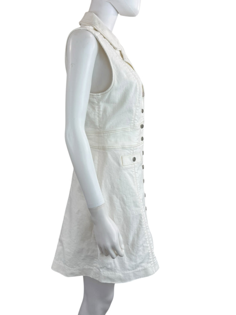 PAIGE Toasted Ecru Denim Vida Dress Size 6