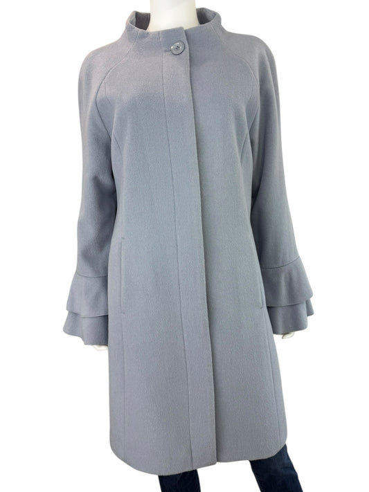Trina TRINA TURK Gray Wool Coat Size 14