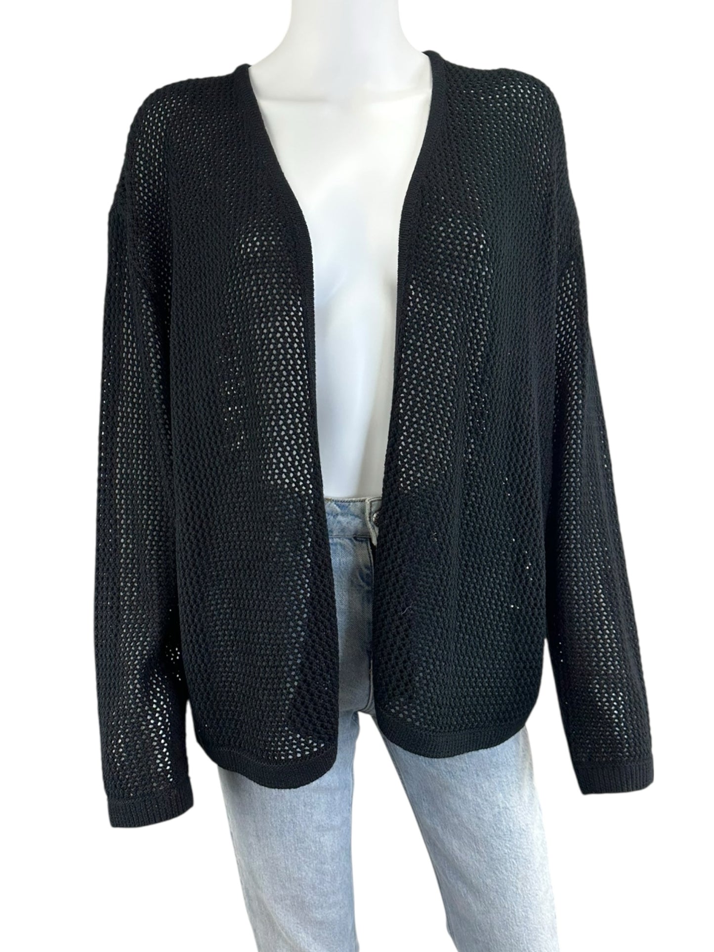 Gentle Fawn NWT Black Knit Cardigan Size L