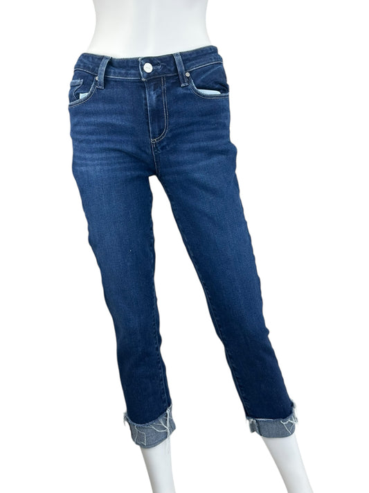 PAIGE Blue Skyline Skinny Crop Jeans Size 28