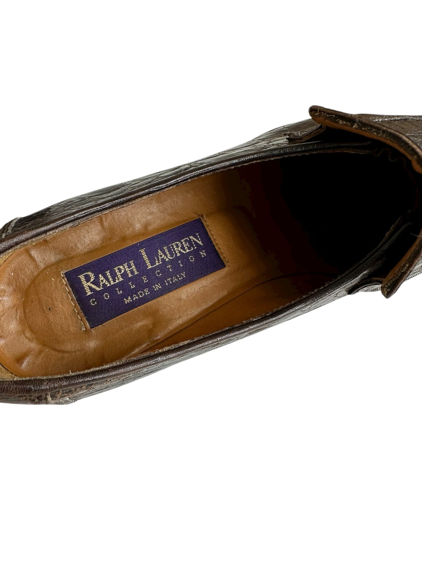 Ralph Lauren Collection Brown Leather Loafers Size 6.5