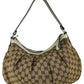 Gucci Tan Medium GG Canvas Sukey Shoulder Bag Designer Handbag