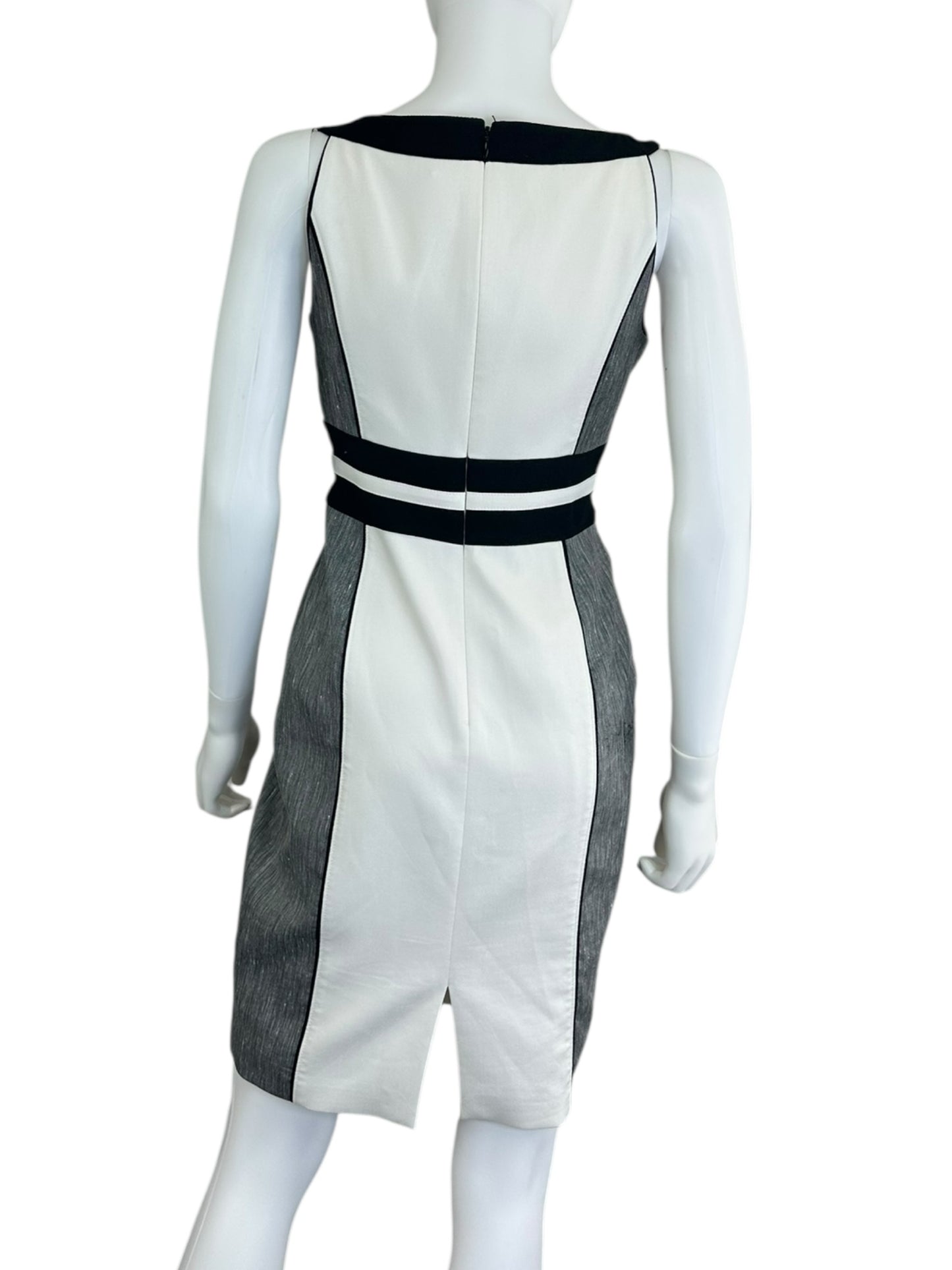 White House Black Market Color Block Workwear Dress Size 2