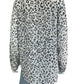 Cabi Glamour Leopard Print Blouse Size M