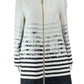 MILLY White Striped Tweed Coat Size 10