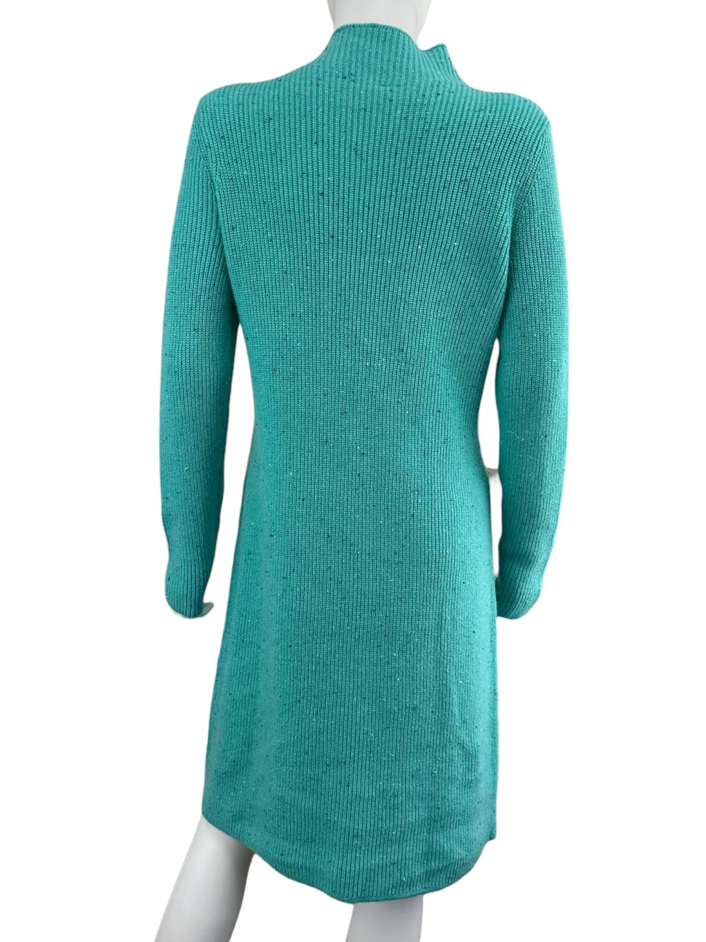 Talbots Aqua Sweater Dress Size S