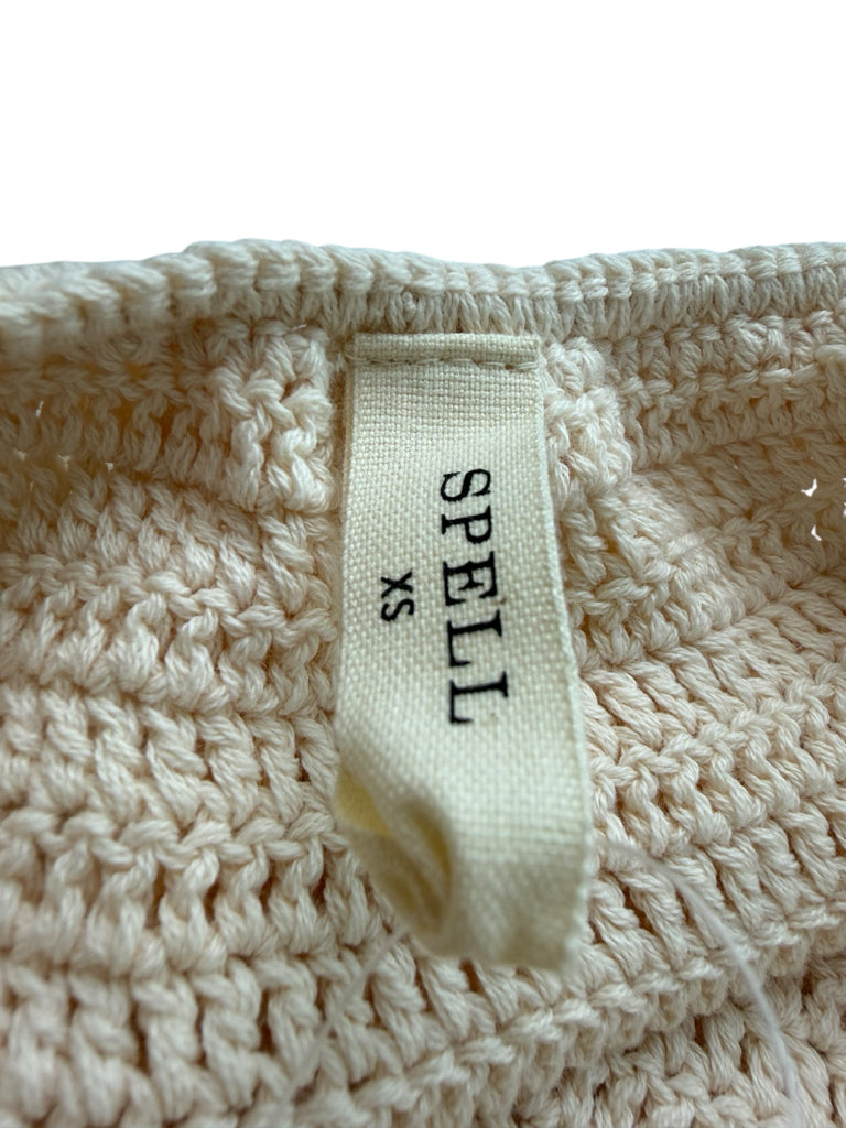 Spell Cream Crochet Knitted Maxi Dress Size XS