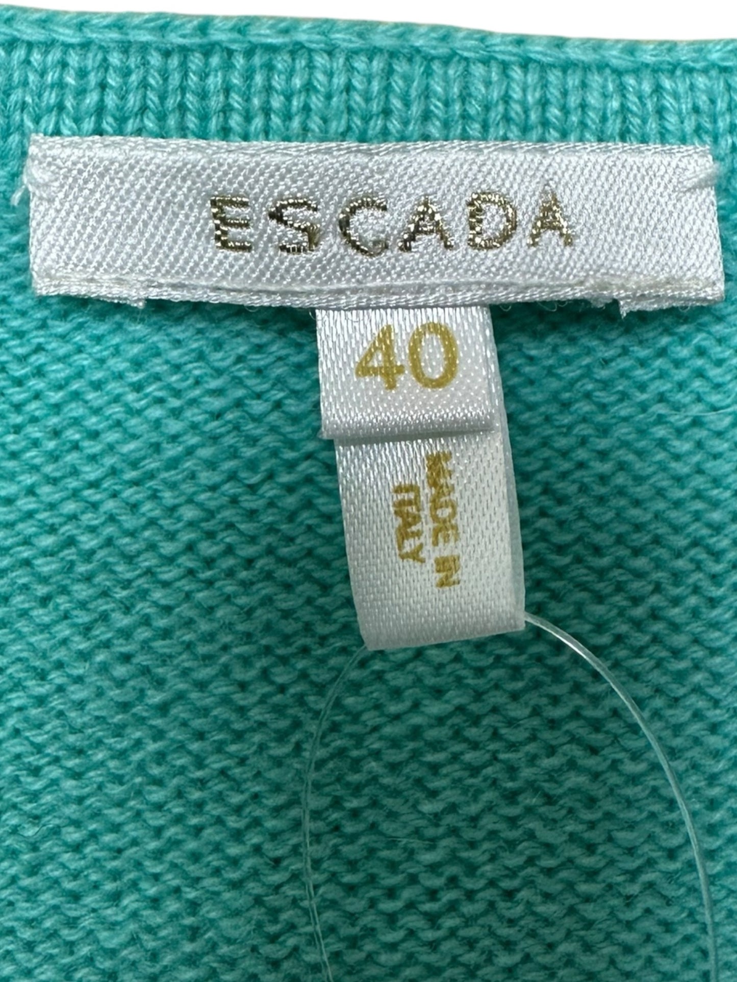 ESCADA Aqua 100% Cashmere Sweater Size 4