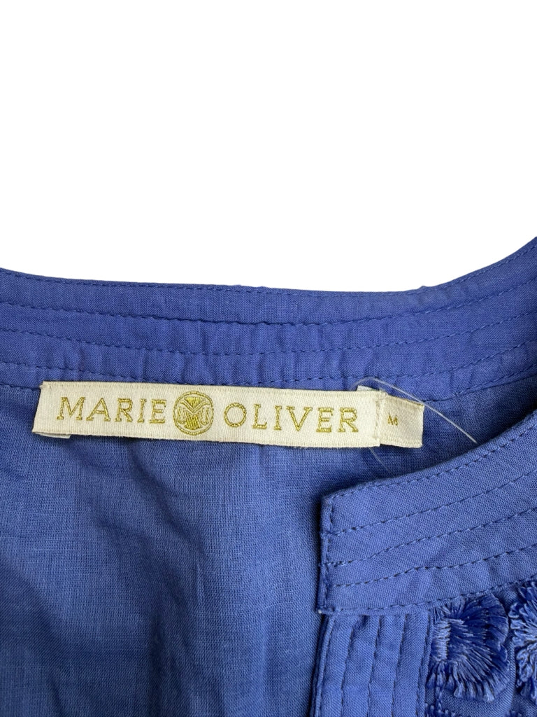 marie oliver Blue Fringe Mini Dress Size M