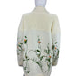 anthropologie Floral Open Front Cardigan Size S