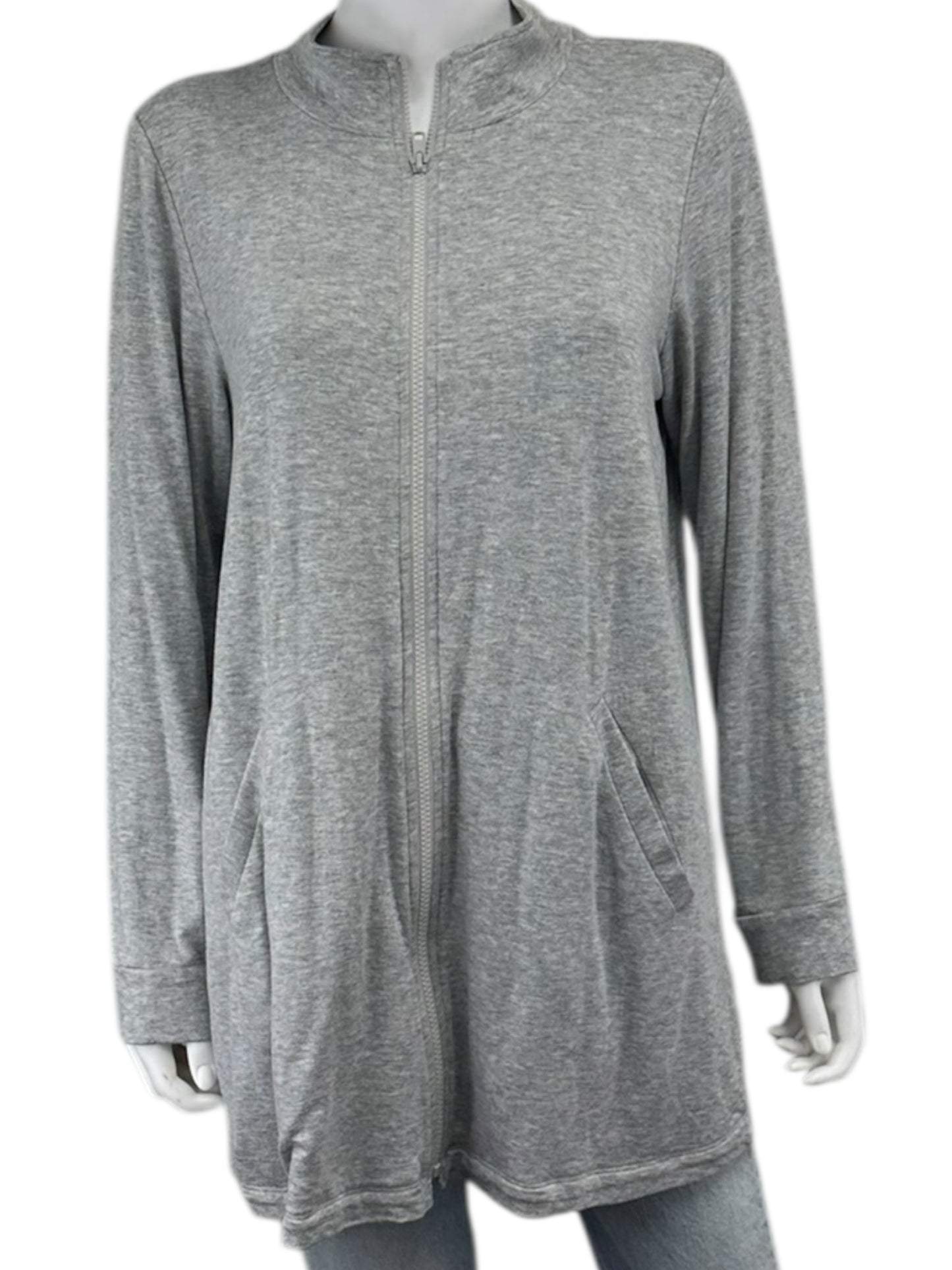 EILEEN FISHER Gray Knit Casual Jacket Size M