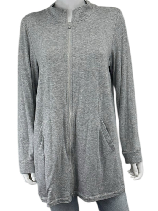 EILEEN FISHER Gray Knit Casual Jacket Size M