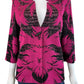 MING WANG Black And Pink Knit Jacket Size S