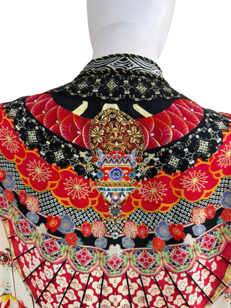 Camilla Vintage Vixen 100% Silk Kimono Jacket Size O/S