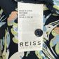 Reiss Blue Paisley Print Button-Down Shirt Size 8