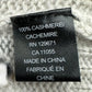SKULL CASHMERE Gray Distressed 100% Cashmere Skull Sweater Size S