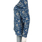 NWT LOFT Blue And White Floral Blouse Size S