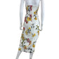 AMANDA UPRICHARD NWT Ivory Floral Strapless Midi Dress Size XS