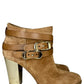 JIMMY CHOO Brown Suede Melba Booties Size 37