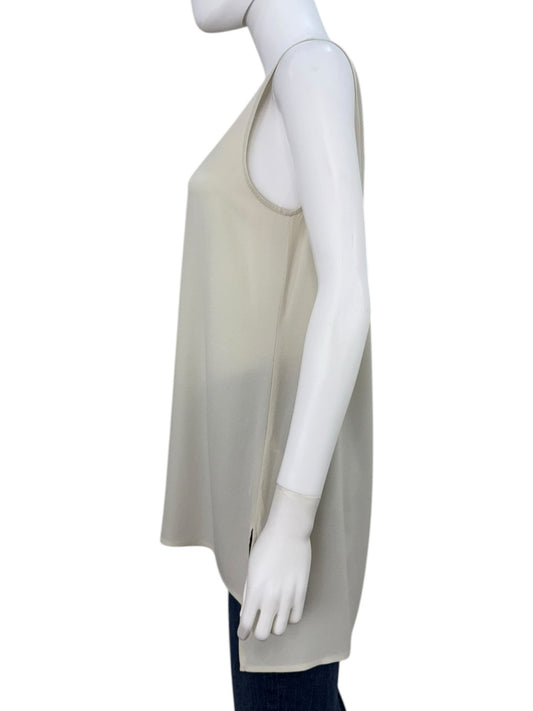 EILEEN FISHER Cream 100% Silk Tunic Size S