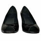 Stuart Weitzman Black Patent Leather Wedges Size 8