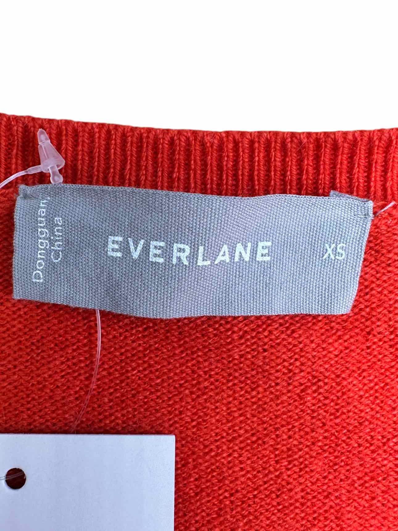 Everlane 100% Cashmere Orange Sweater Size XS