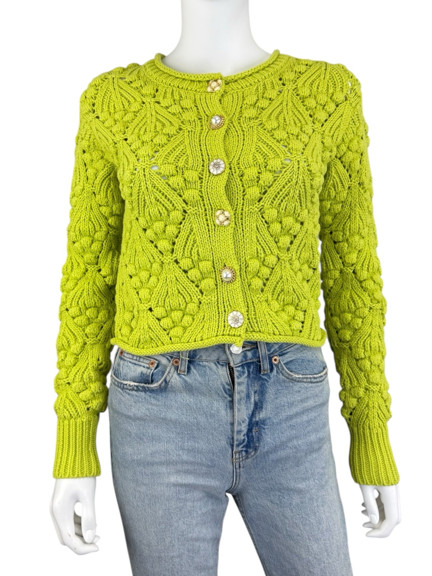 heartloom NWT Green Caspian Cardigan Size XS