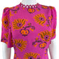 RHODE NWT Hot Pink Paisley Mini Workwear Dress Size 4