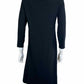 EILEEN FISHER Black Knit Midi Dress Size XS