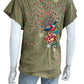Johnny Was Green Embroidered Blouse Size L