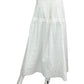 GAP White Floral embroidered Maxi Flowy Skirt Size M