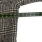 DOEN 100% Virgil Wool Houndstooth Check Dover Coat Size XS