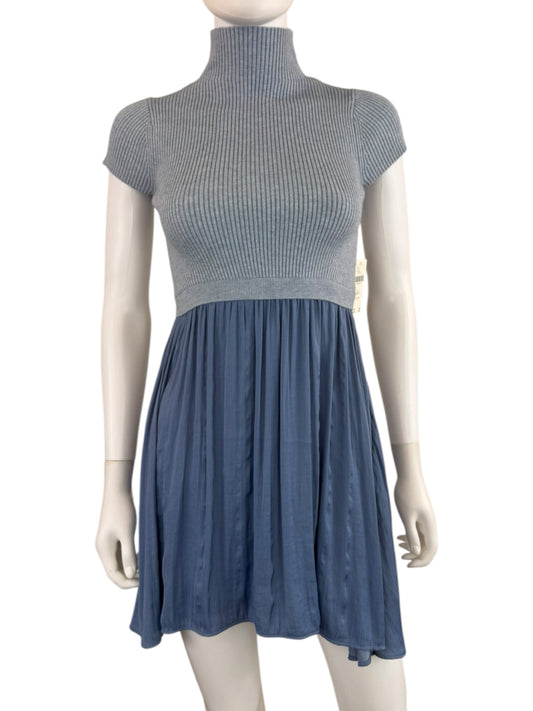anthropologie NWT Blue Thea Twofer Sweater Dress Size MP