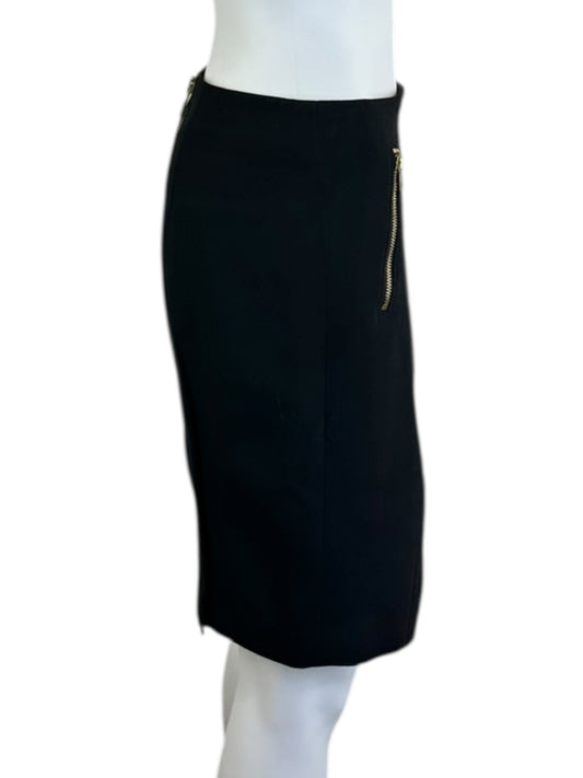 rag & bone Black Salute Mazy Wool Mini Skirt Size 8