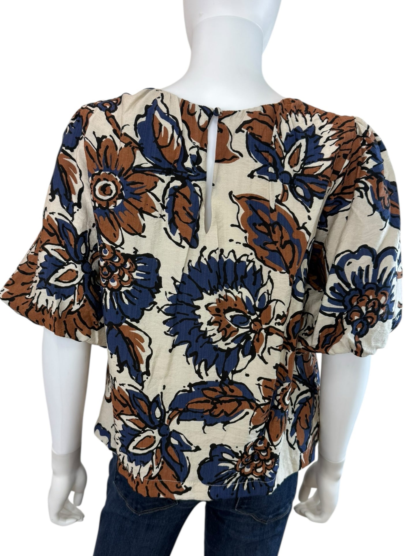 EVEREVE Elowyn Floral Paisley Blouse Size S