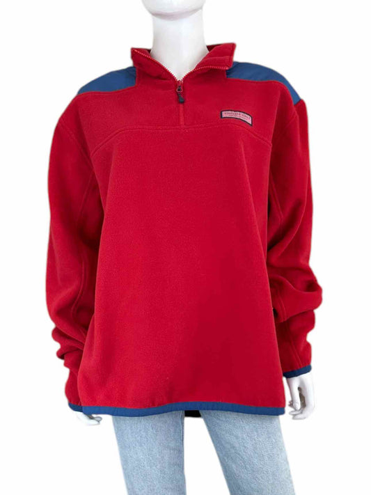 vineyard vines NWT Red Fleece Jacket Size XL