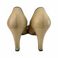 CHANEL Beige Cap Toe Leather Heels Size 38.5