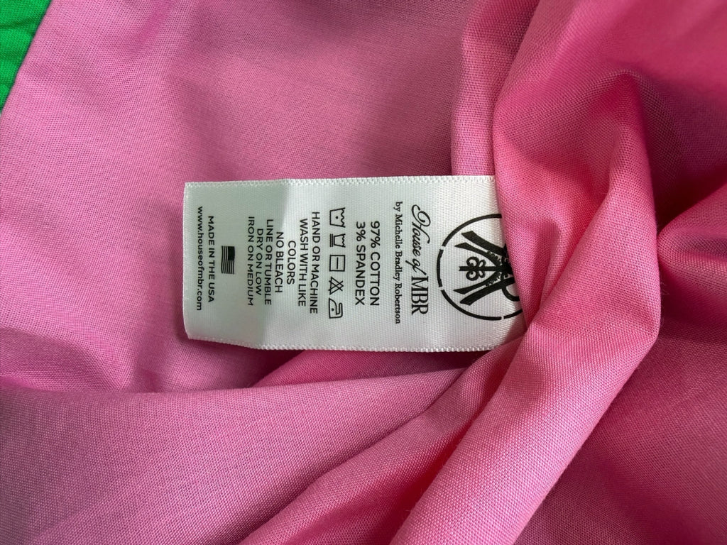 House of MBR NWT Jockey Green Bouvier Shift Dress Size 4