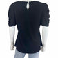 Calvin Klein NWT Black Puff Sleeve Blouse Size L