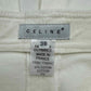 CELINE Vintage White Denim Pencil Skirt Size 38