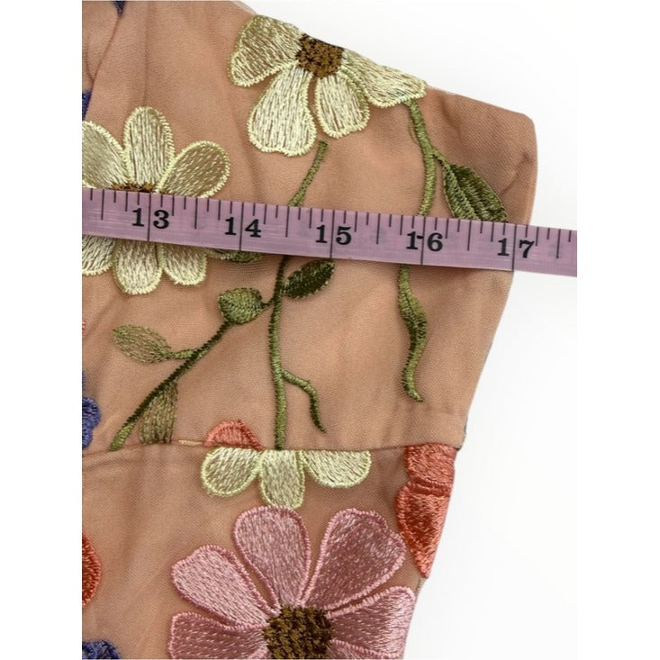 Storia NWT Multi Floral Collaged Mini Dress Size L