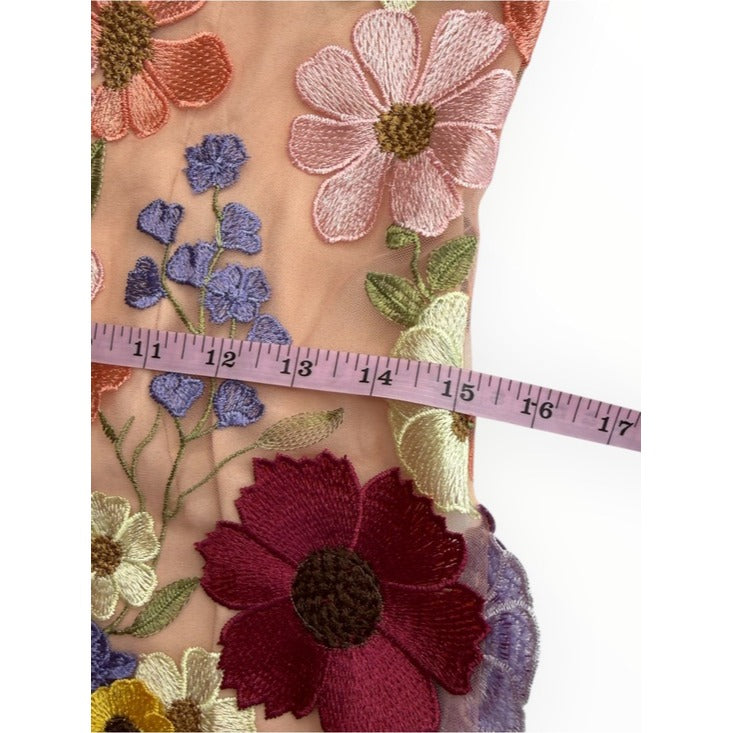 Storia NWT Multi Floral Collaged Mini Dress Size L